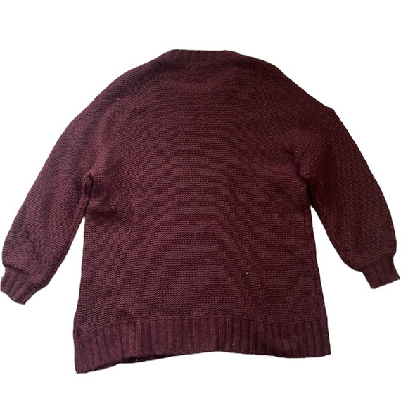 Aerie Burgundy Loose Knit Sweater - Picture 8 of 8